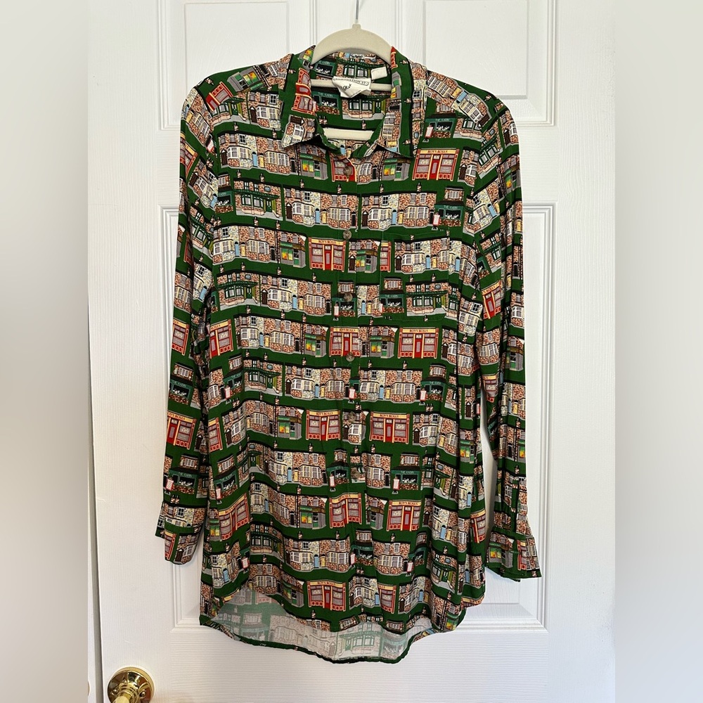Joanie Clothing Coronation St Oversized Blouse, Small, NWOT
